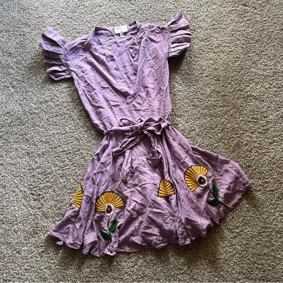 Zindagi Evleena Floral Embroidered Dress - Picture 4 of 8